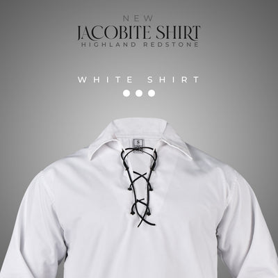 Highland White Kilt Shirt - Traditional Scottish Style
