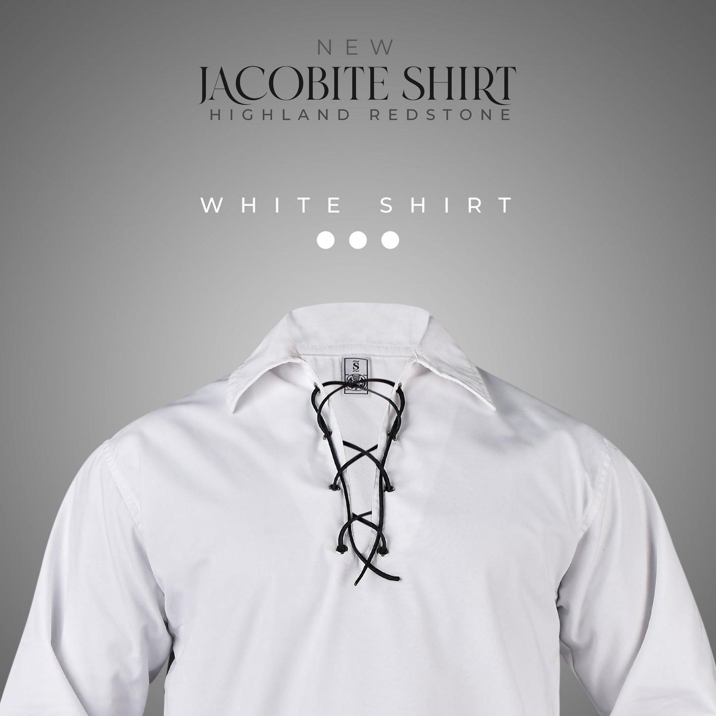 Highland White Kilt Shirt - Traditional Scottish Style