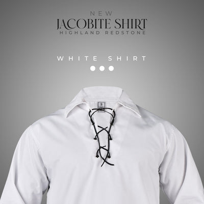 Highland White Kilt Shirt - Traditional Scottish Style