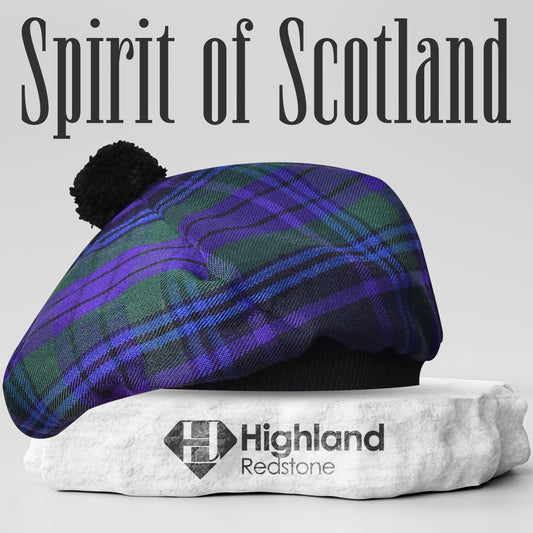 Traditional Tam O'Shanter Hat with Pompom (Spirit of Scotland)