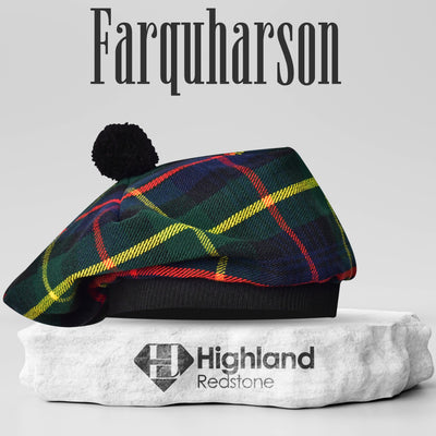 Tam O'Shanter Hat with Pompom | Farquharson Tartan