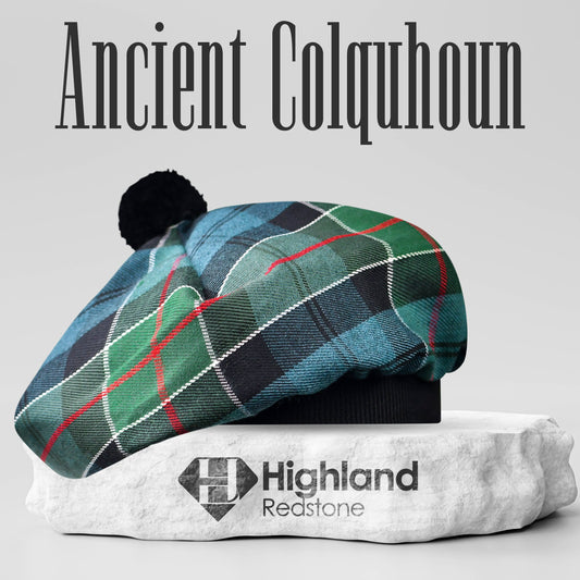 Tam O'Shanter Hat with Pompom | Ancient Colquhoun Tartan