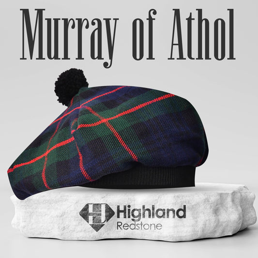 Tam O'Shanter Hat with Pompom in Murray of Athol Tartan