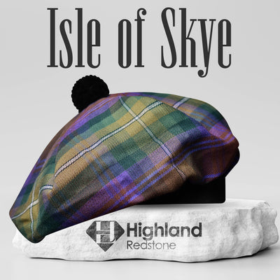 Tam O'Shanter Hat with Pompom | Isle of Skye Tartan