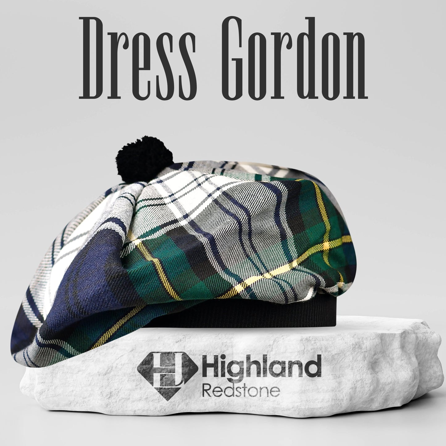 Tam O'Shanter Hat with Pompom | Dress Gordon Tartan