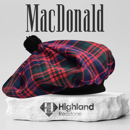 Tam O'Shanter Hat with Pompom | MacDonald Tartan