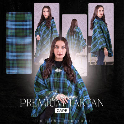 Women’s Cape in Ancient Campbell Tartan
