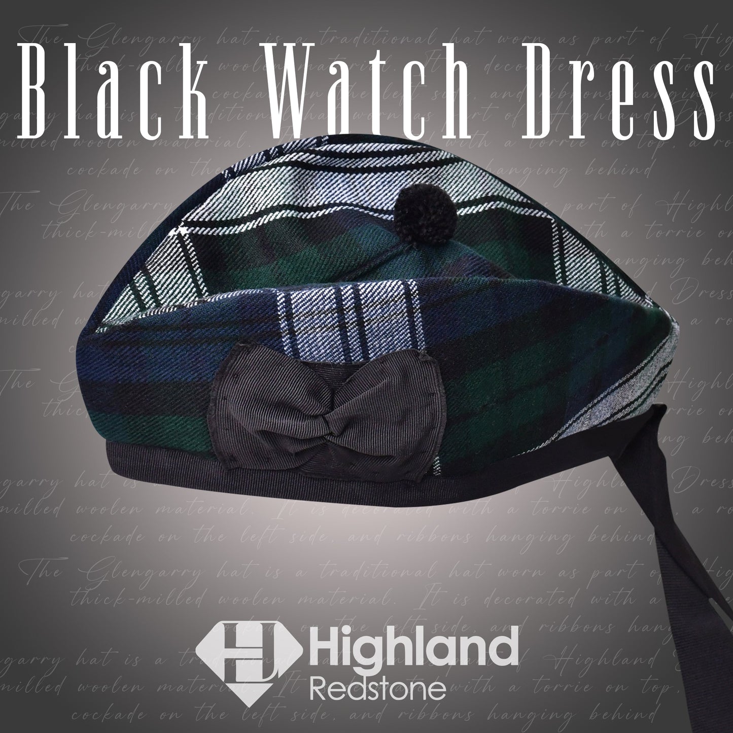 Glengarry Hat | Black Watch Dress