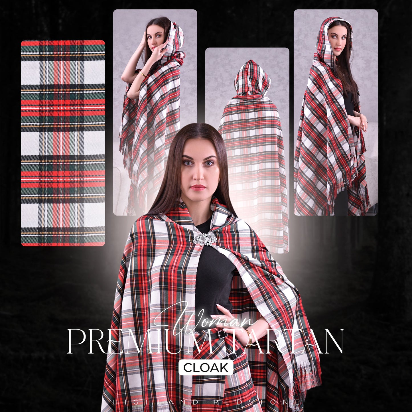 Women Tartan Cloak - Dress Stewart