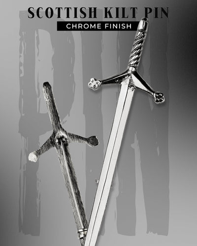 Scottish Kilt Pin for men | Pewter Chrome