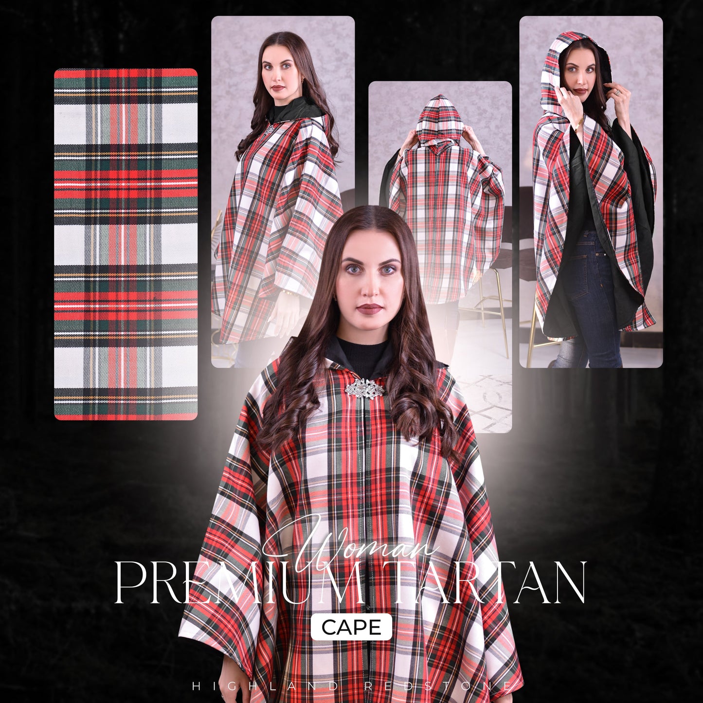 Women Tartan Cape - Dress Stewart