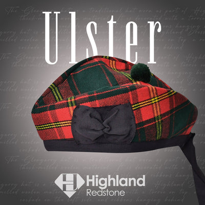Traditional Ulster Glengarry Hat with Ribbons