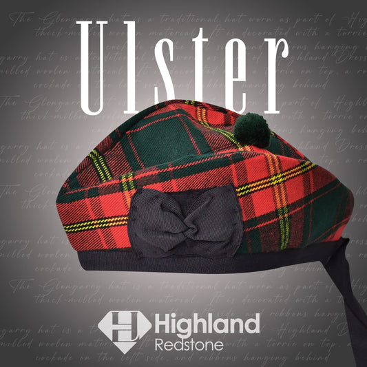 Traditional Ulster Glengarry Hat with Ribbons