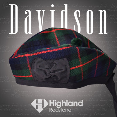 Davidson Glengarry Tartan Hat - Highland Redstone