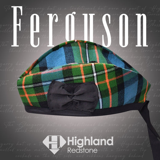 Ferguson Glengarry cap - Premium Scottish Glengarry cap with traditional toorie