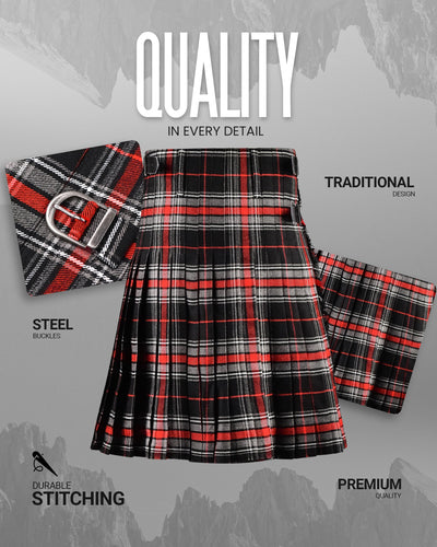 Acrylic Kilt | 16oz Spirit of Bruce Tartan Kilt | Big & Tall