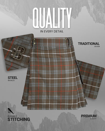 Valor Acrylic Utility Kilt | 16oz Fraser Weathered Tartan KIlt