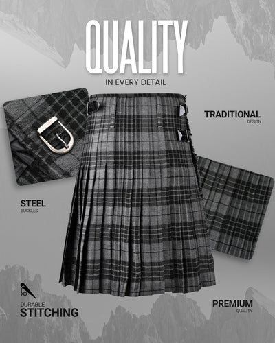 Acrylic Kilt | 16oz Gray Watch Tartan Kilt