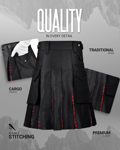 MacDonald Modern Kilt for Men - Traditional Style with Modern Functionality | Big & Tall