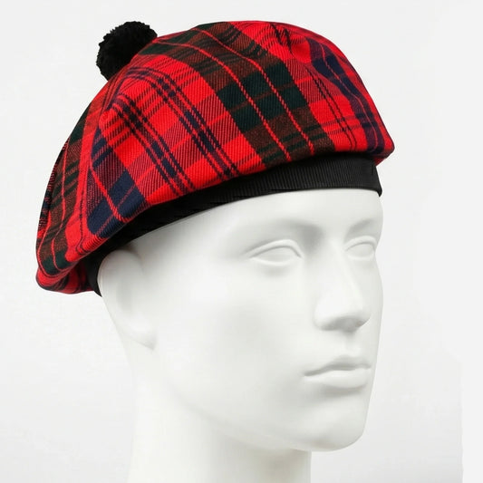 Tam O'Shanter Hat with Pompom | Red Ross Tartan