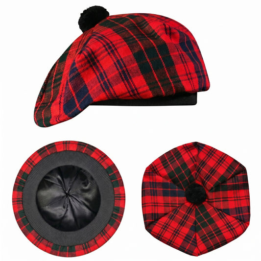 Tam O'Shanter Hat with Pompom | Red Ross Tartan
