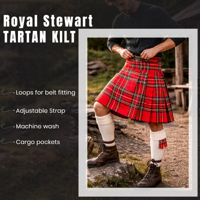 Valor Acrylic Kilt Bundle Lite | Royal Stewart