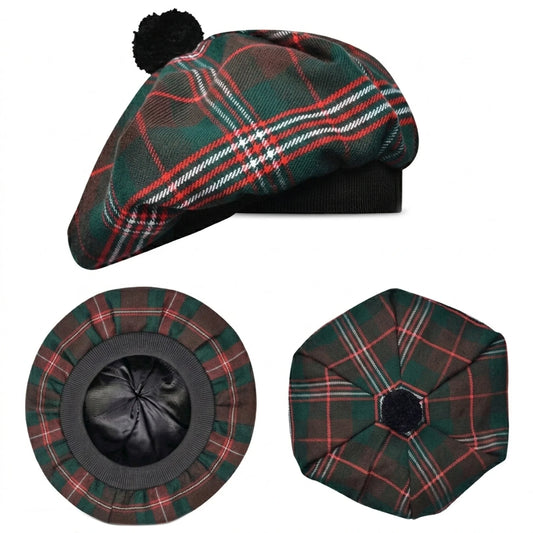 Tam O'Shanter Hat with Pompom | Scott Brown Tartan