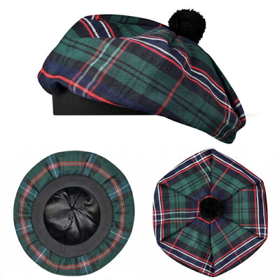 Tam O'Shanter Hat with Pompom | Scottish National Tartan