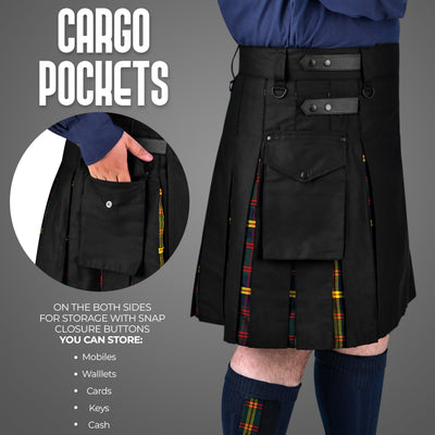 US Marine Corps - Leathernecks Hybrid Utility Kilt for Men  - Traditional Style with Modern Functionality | Big & Tall