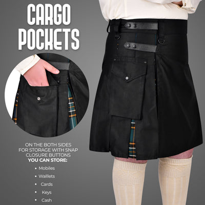 Irish Heritage Hybrid Utility Kilts for Men  - Traditional Style with Modern Functionality
