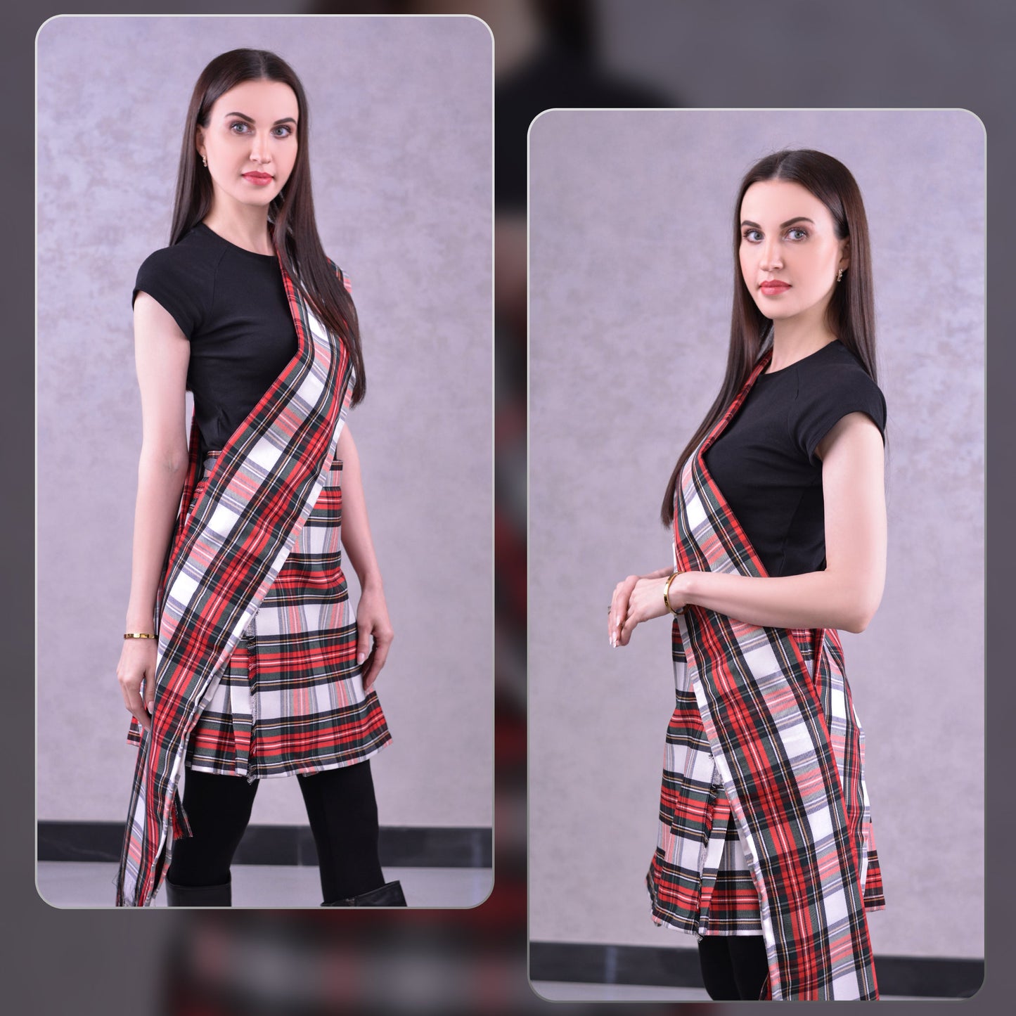 Women's Sash in Dress Stewart Tartan