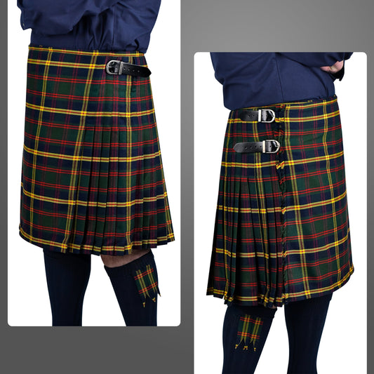 Kilt for Men I US Marine Corps - Leathernecks  Tartan Kilt Polyviscose 8 Yard Traditional Men Kilt | Big & Tall