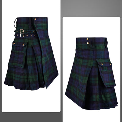 Valor Acrylic Utility Kilt | 16oz Black Watch Scottish Tartan KIlt