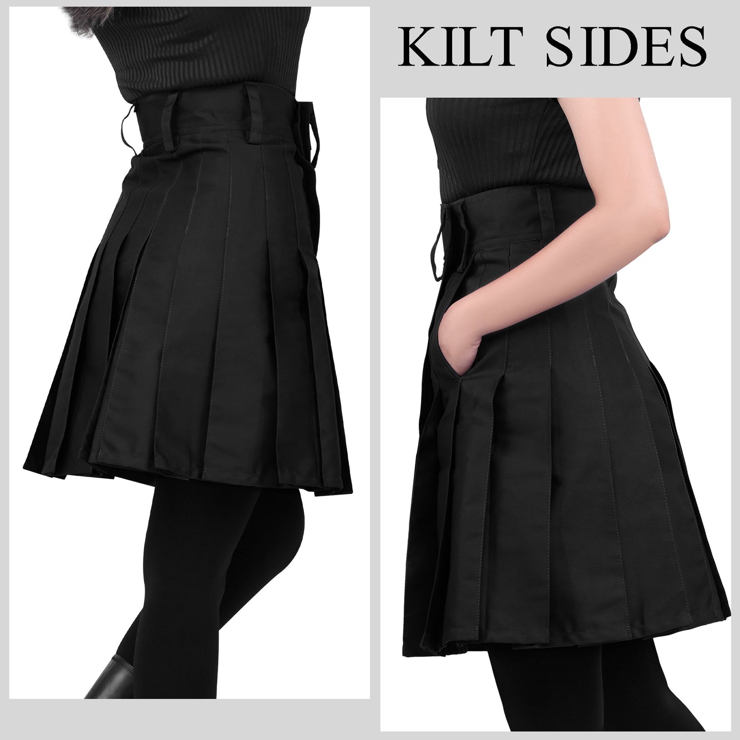 Raven Women Kilt - Black | Big & Tall
