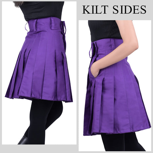 Raven Women Kilt - Purple