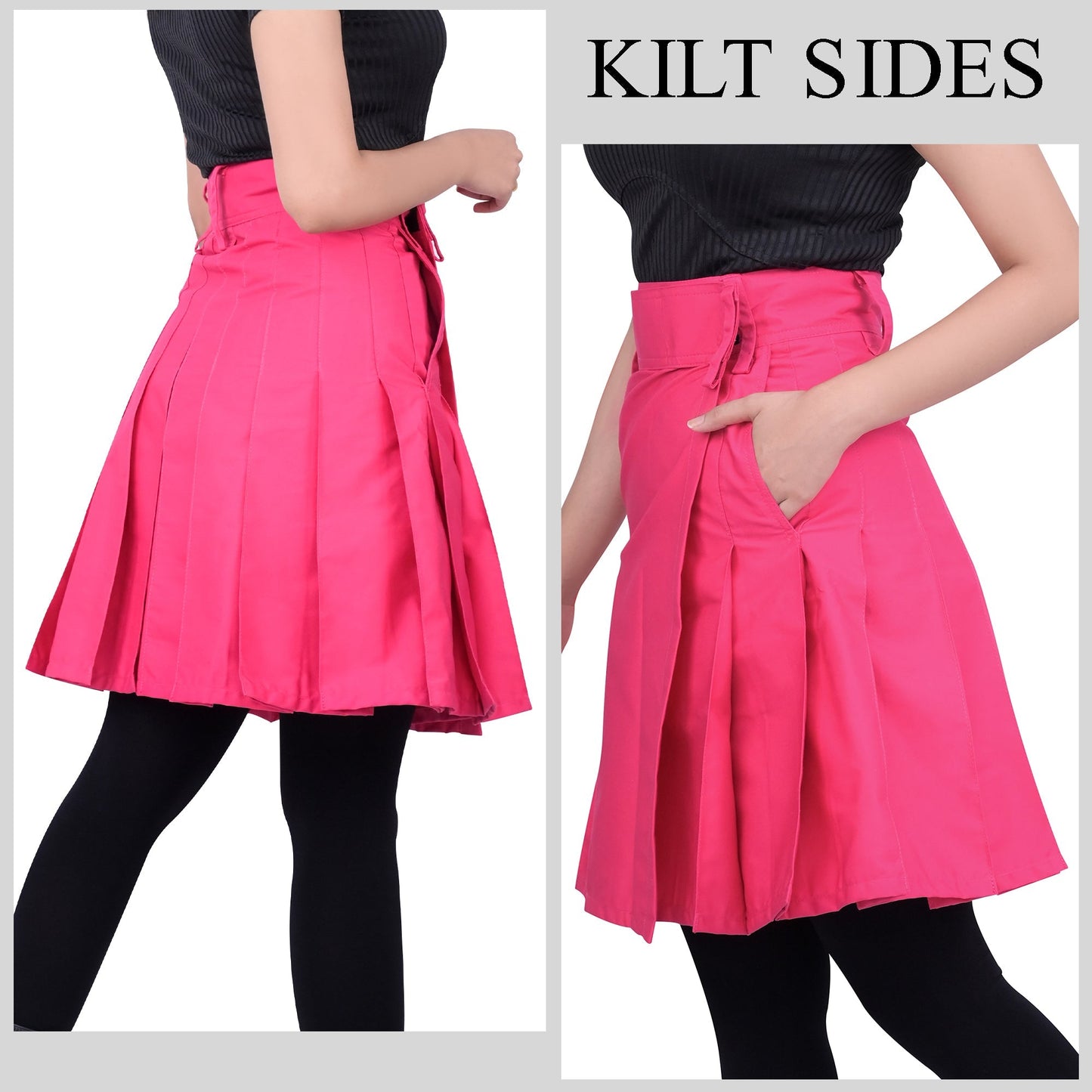 Raven Women Kilt - Pink | Big & Tall