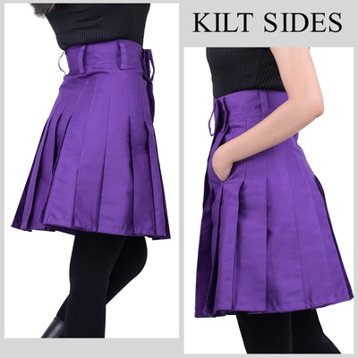 Raven Women Kilt - Purple | Big & Tall