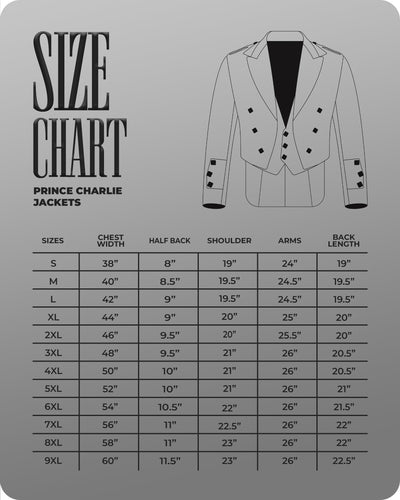 Black Prince Charlie Jacket  -  Traditional Elegance with Modern Craftsmanship