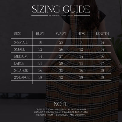 Women's Scottish Highland Dress - Long Tartan Dress | Camel Thomson