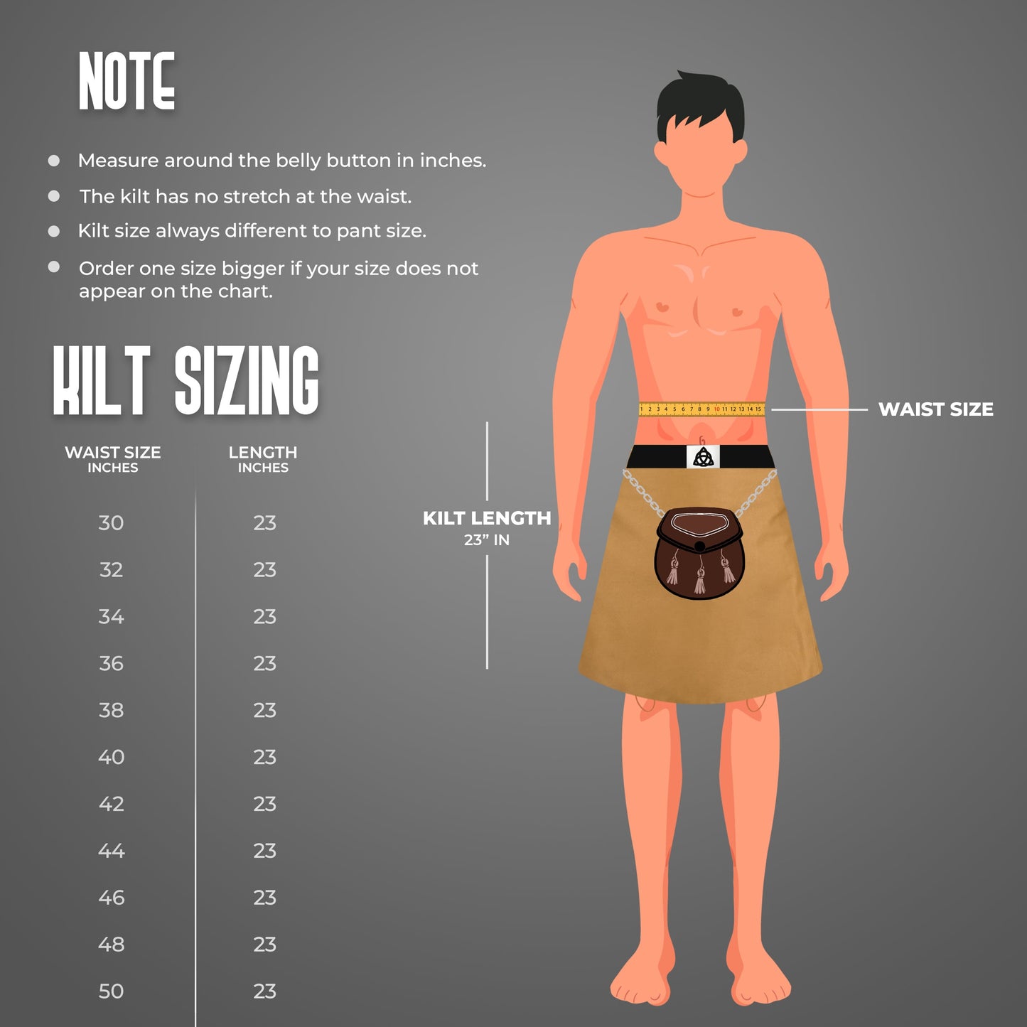 Phantom Modern Utility Kilt | Khaki