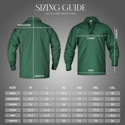 Highland Green Kilt Shirt - Traditional Scottish Style