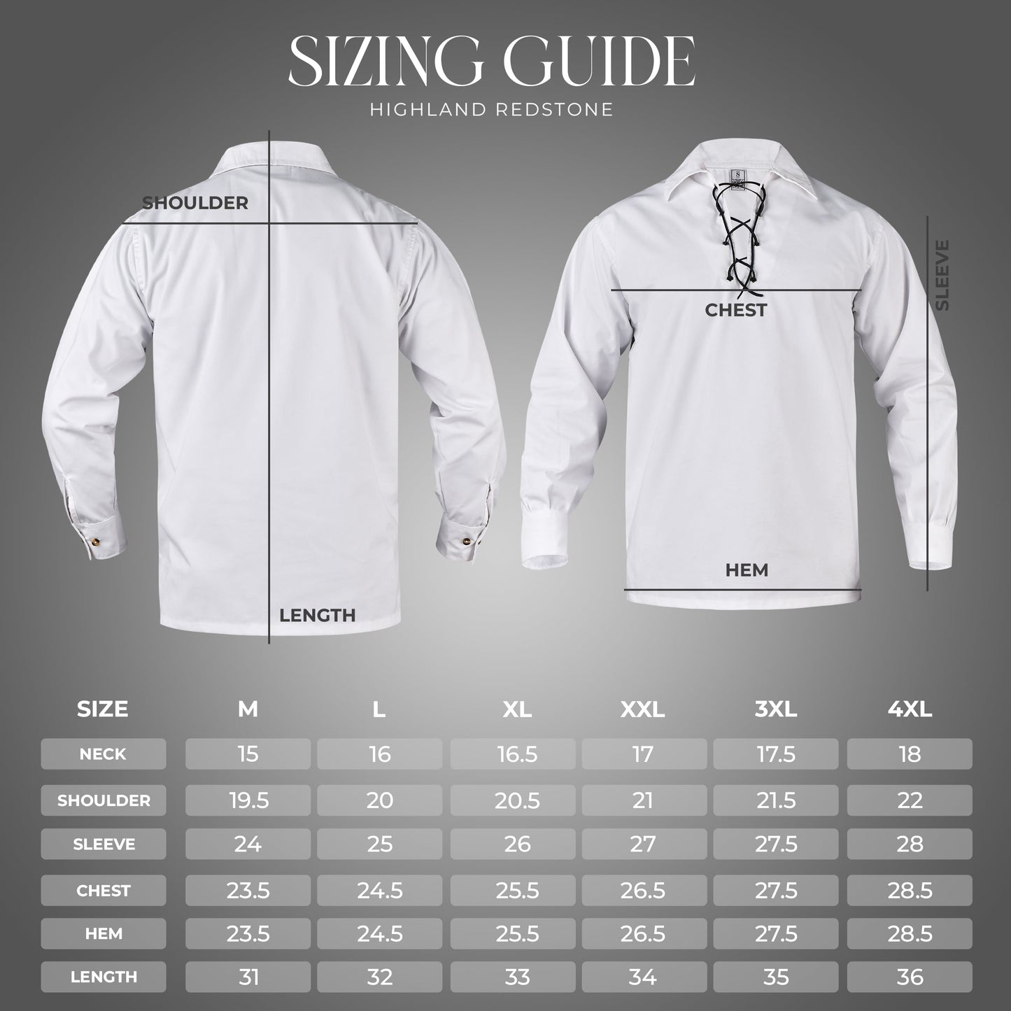 Highland White Kilt Shirt - Traditional Scottish Style