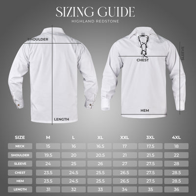 Highland White Kilt Shirt - Traditional Scottish Style