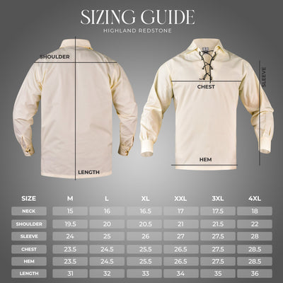 Highland Cream Kilt Shirt - Traditional Scottish Style