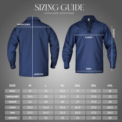 Highland Blue Kilt Shirt - Traditional Scottish Style