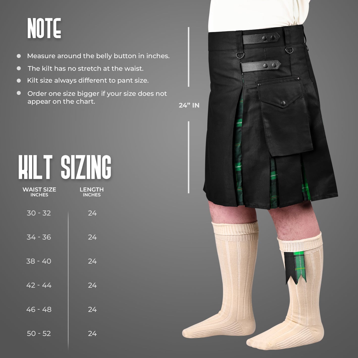 Celtic Hybrid Utility Kilt for Men - Traditional Style with Modern Functionality