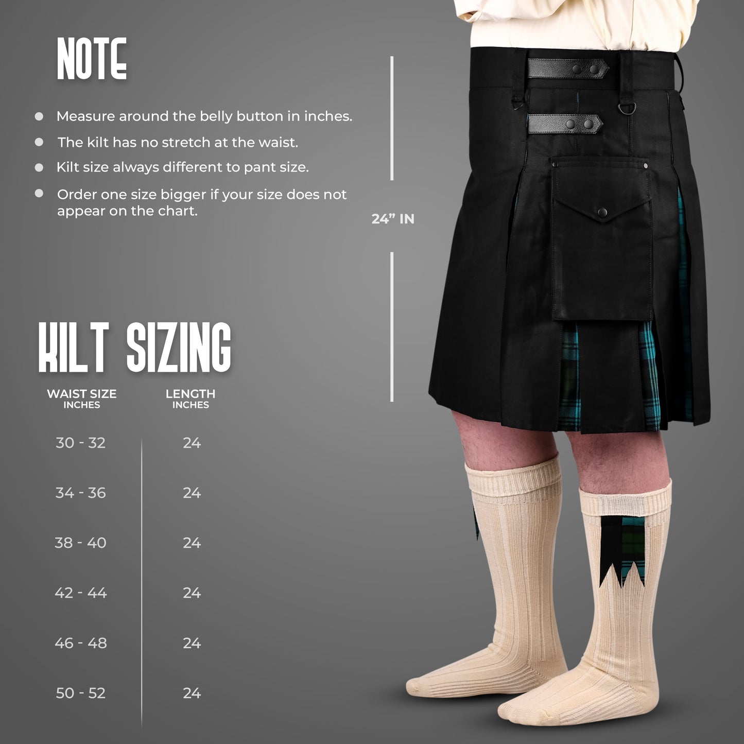 Ancient Campbell Hybrid Utility Kilt for Men  - Traditional Style with Modern Functionality