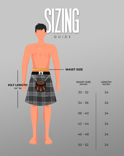 Acrylic Kilt | 16oz Gray Watch Tartan Kilt