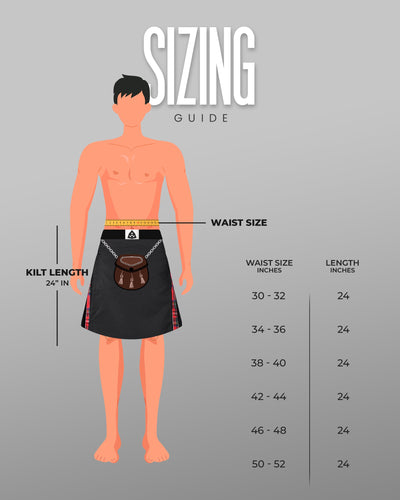 Royal Stewart Kilt for Men  -  Traditional Style with Modern Functionality