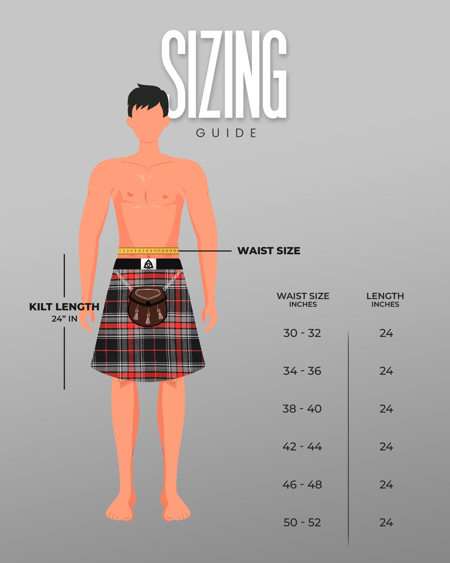 Acrylic Kilt | 16oz Spirit of Bruce Tartan Kilt